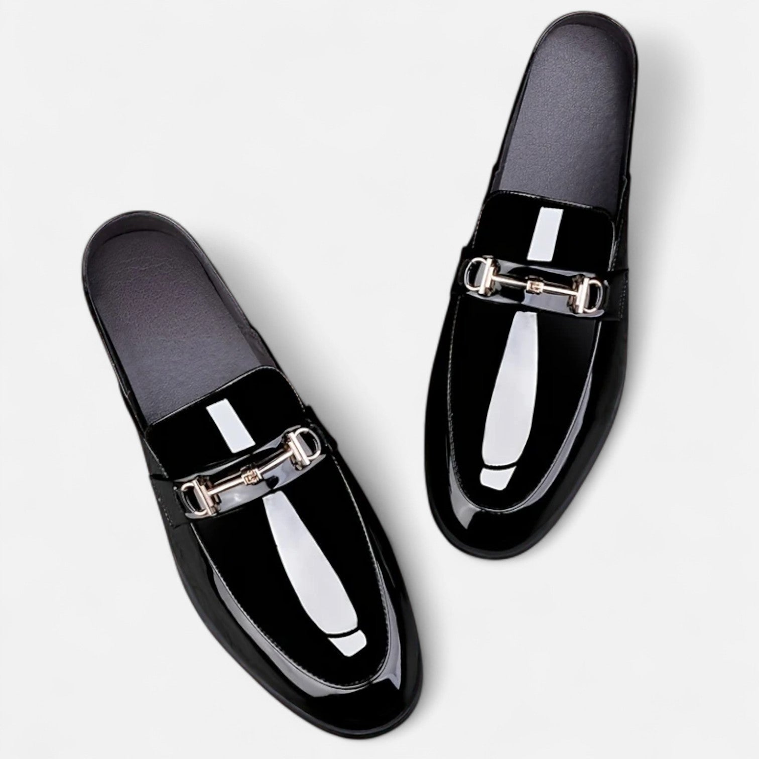 Old Ancien | Men’s Dress Loafers – Buckled Round Toe Classic