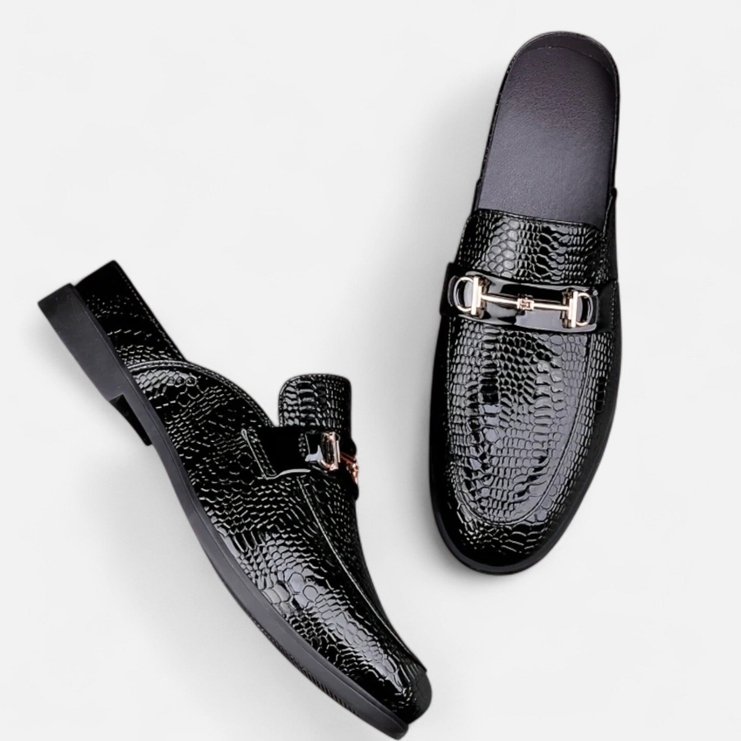 Old Ancien | Men’s Dress Loafers – Buckled Round Toe Classic