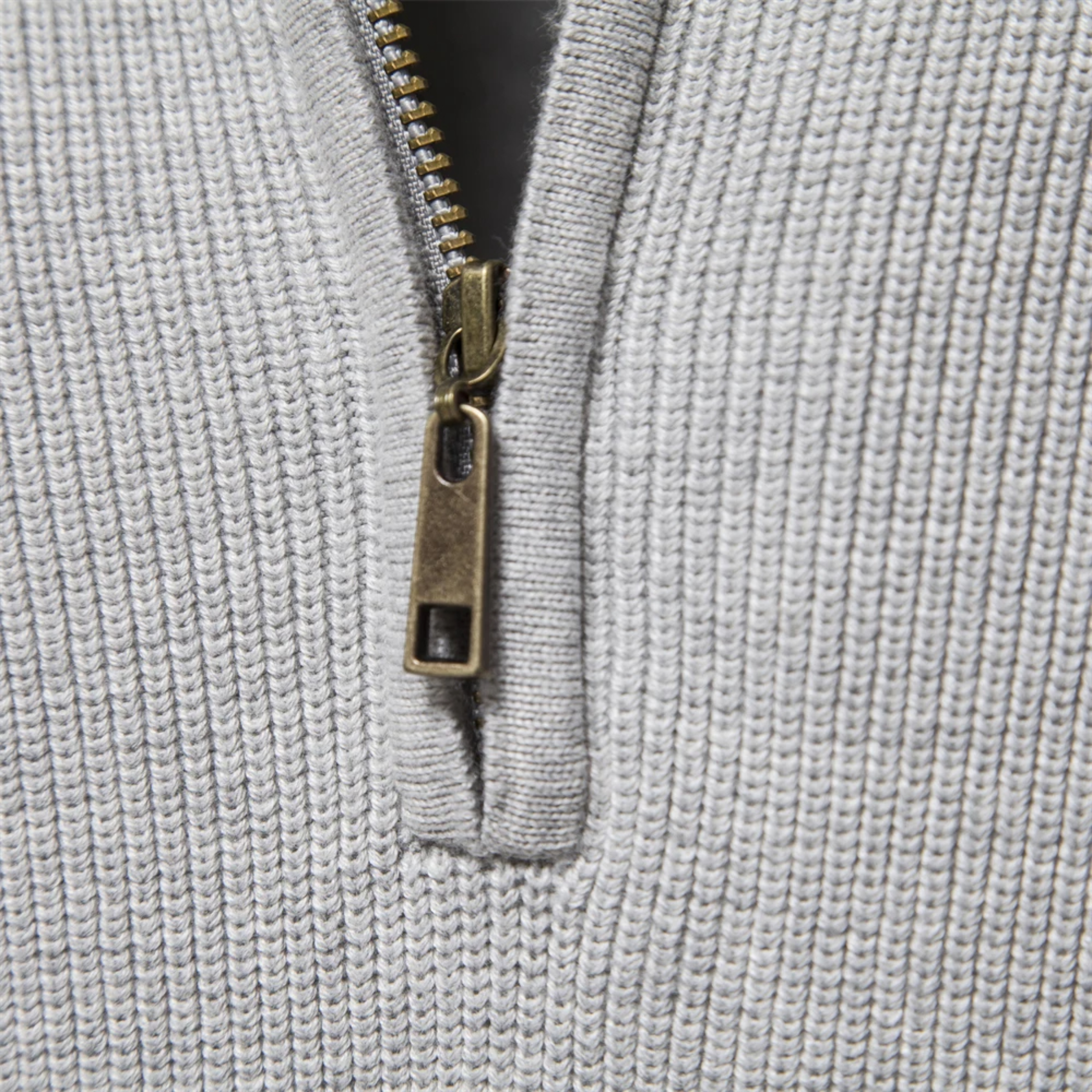 Old Ancien | Men’s Cotton Zip Sweater – Refined Knitwear for the Season