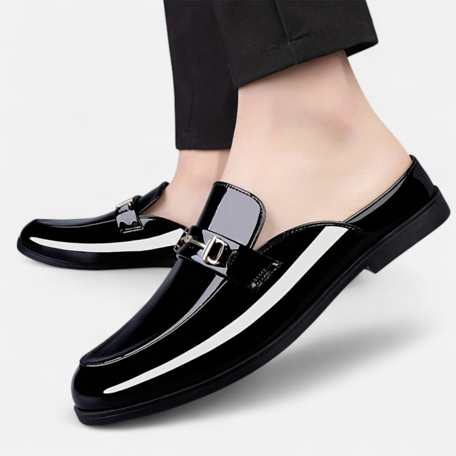 Old Ancien | Men’s Dress Loafers – Buckled Round Toe Classic