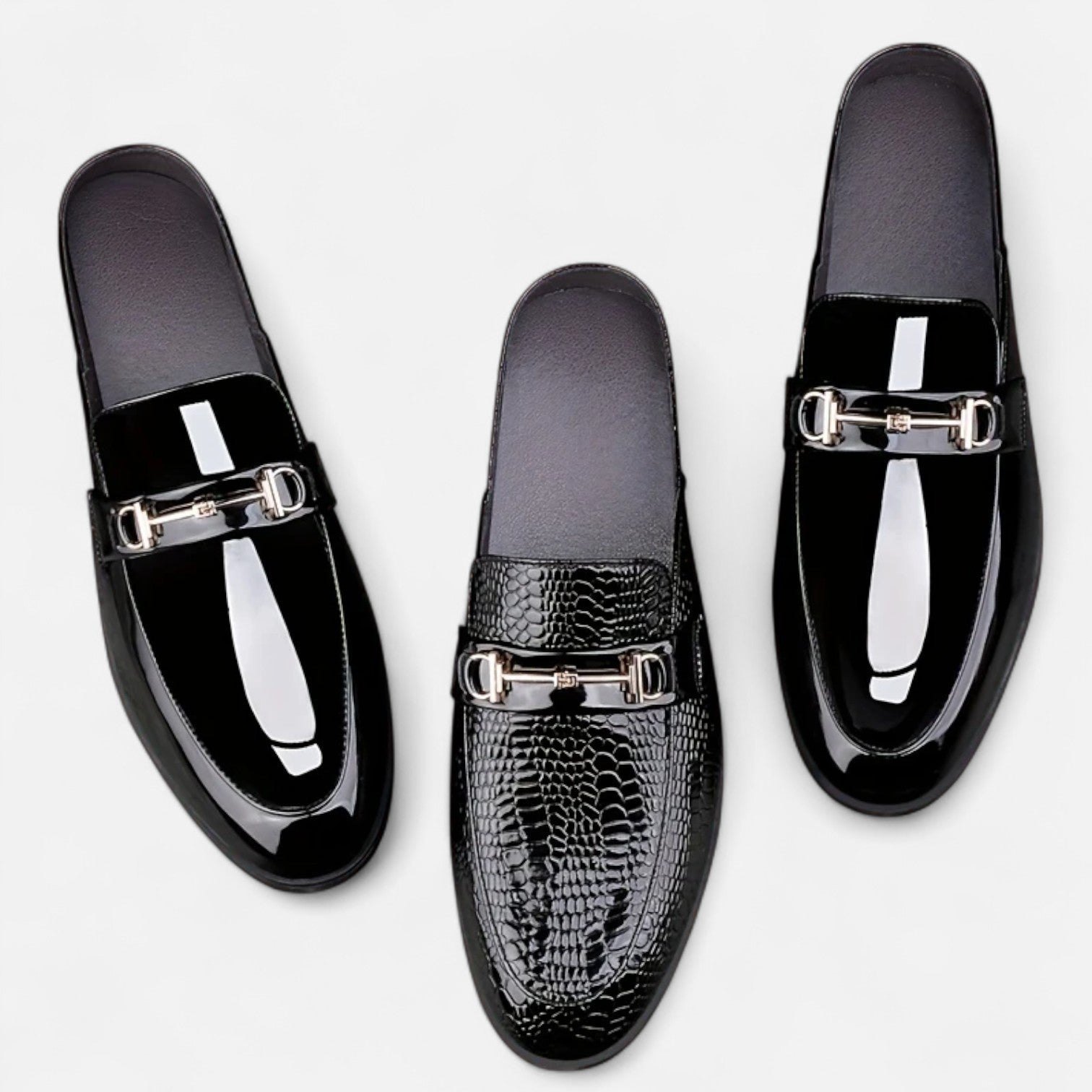Old Ancien | Men’s Dress Loafers – Buckled Round Toe Classic