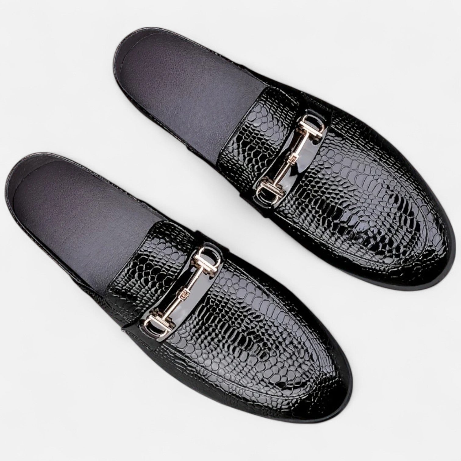 Old Ancien | Men’s Dress Loafers – Buckled Round Toe Classic