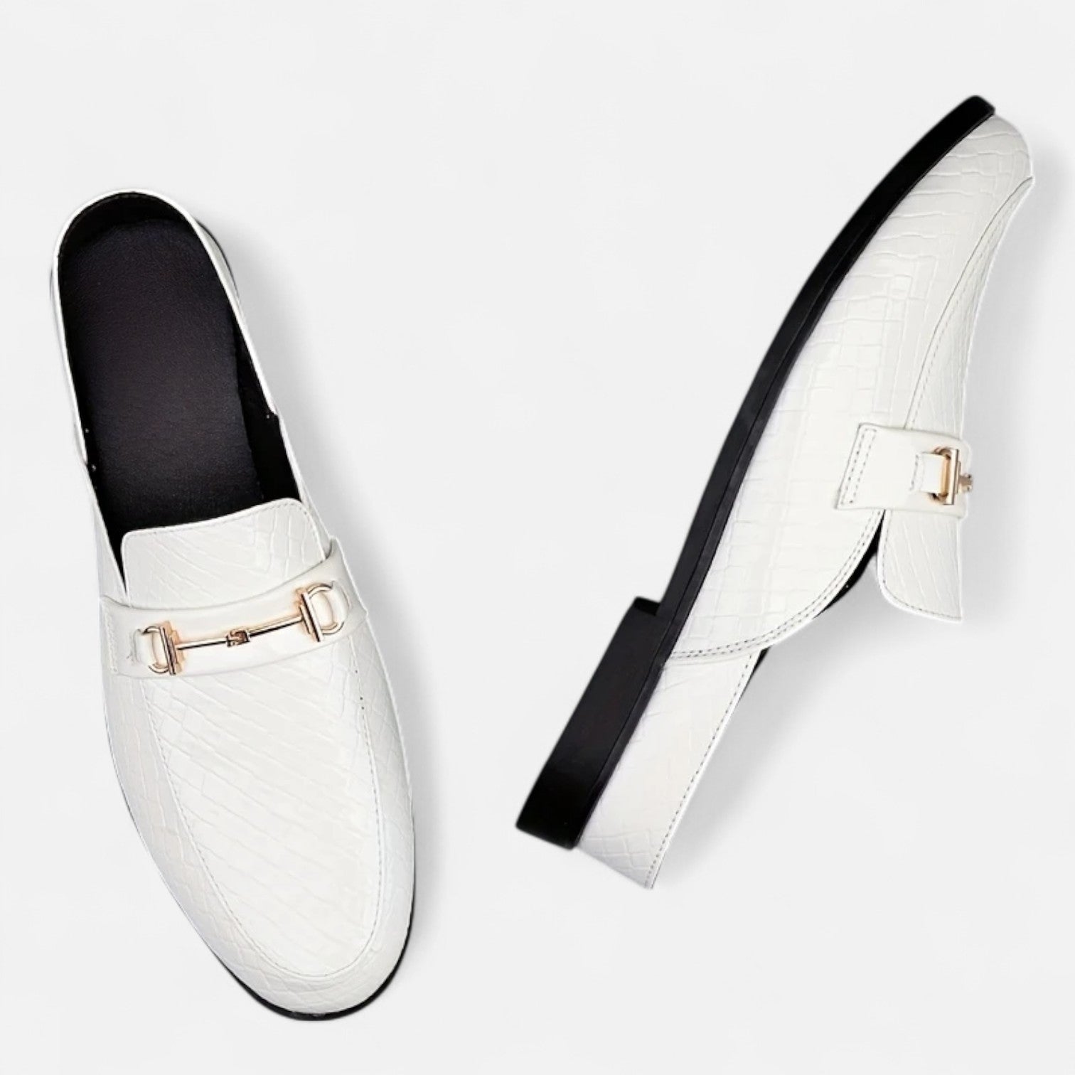 Old Ancien | Men’s Dress Loafers – Buckled Round Toe Classic