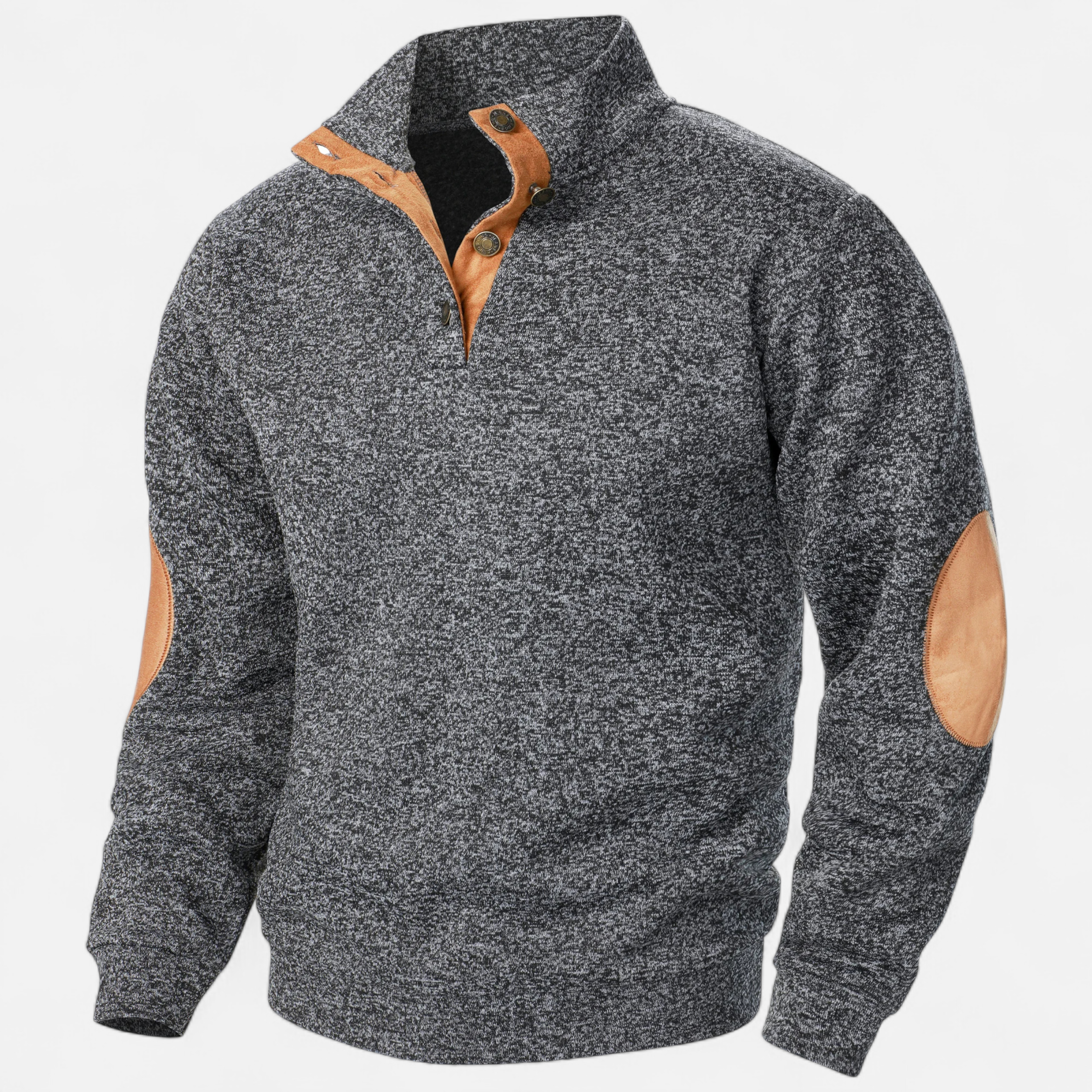 Old Ancien | Men’s Knitted Sweater – Stand Collar Heritage Style