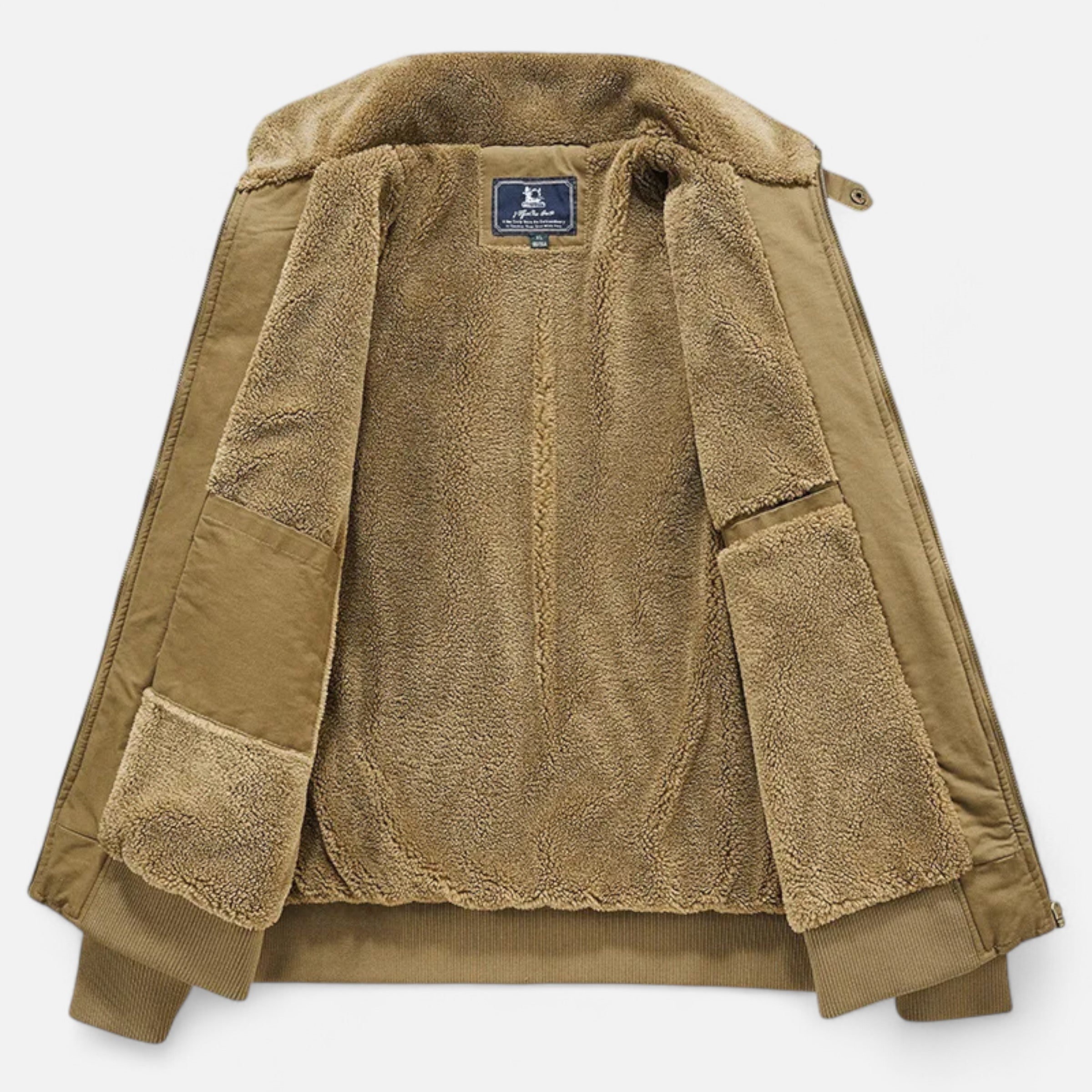 Old Ancien | Men’s Casual Jacket – Refined Cotton & Lambswool Blend