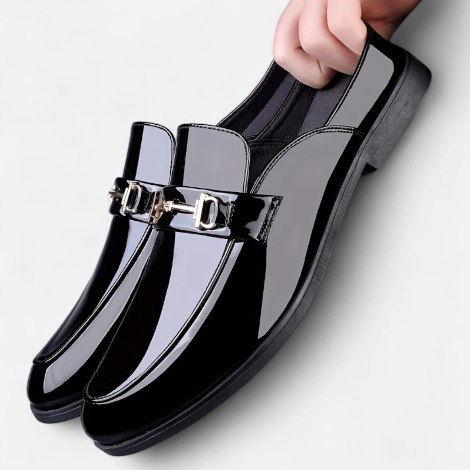 Old Ancien | Men’s Dress Loafers – Buckled Round Toe Classic