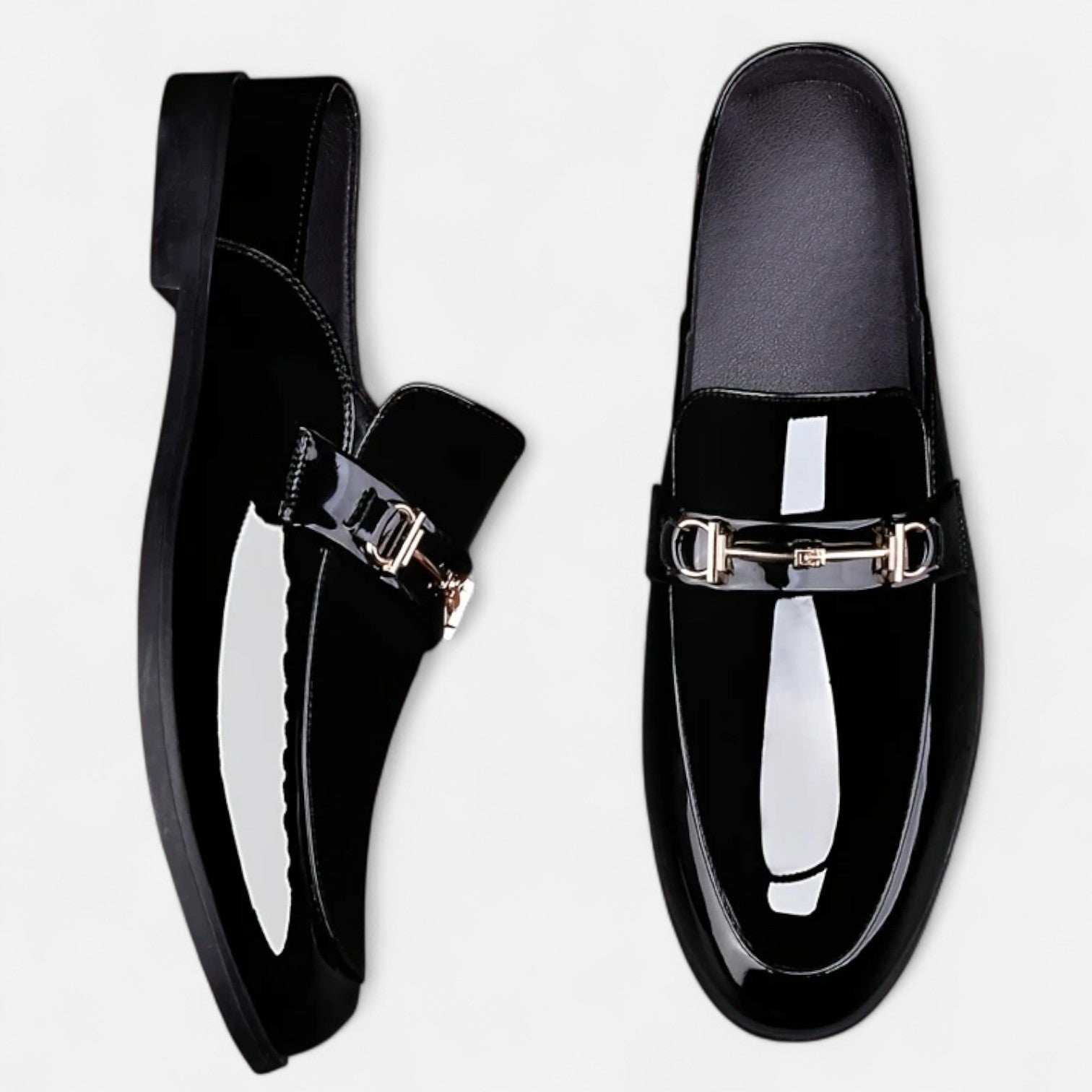 Old Ancien | Men’s Dress Loafers – Buckled Round Toe Classic