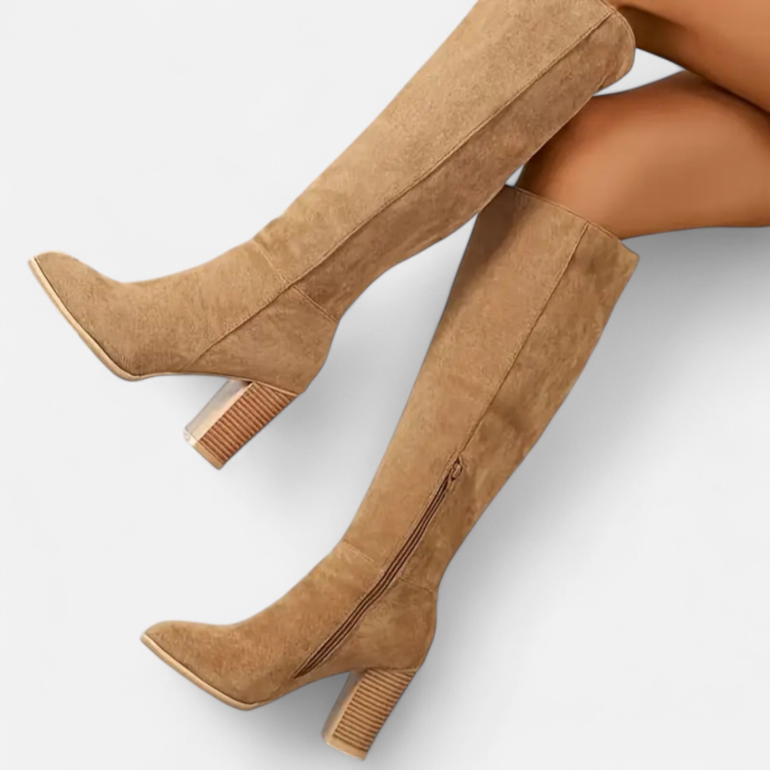 Old Ancien | Women’s Long Boots – Equestrian Light Brown Elegance