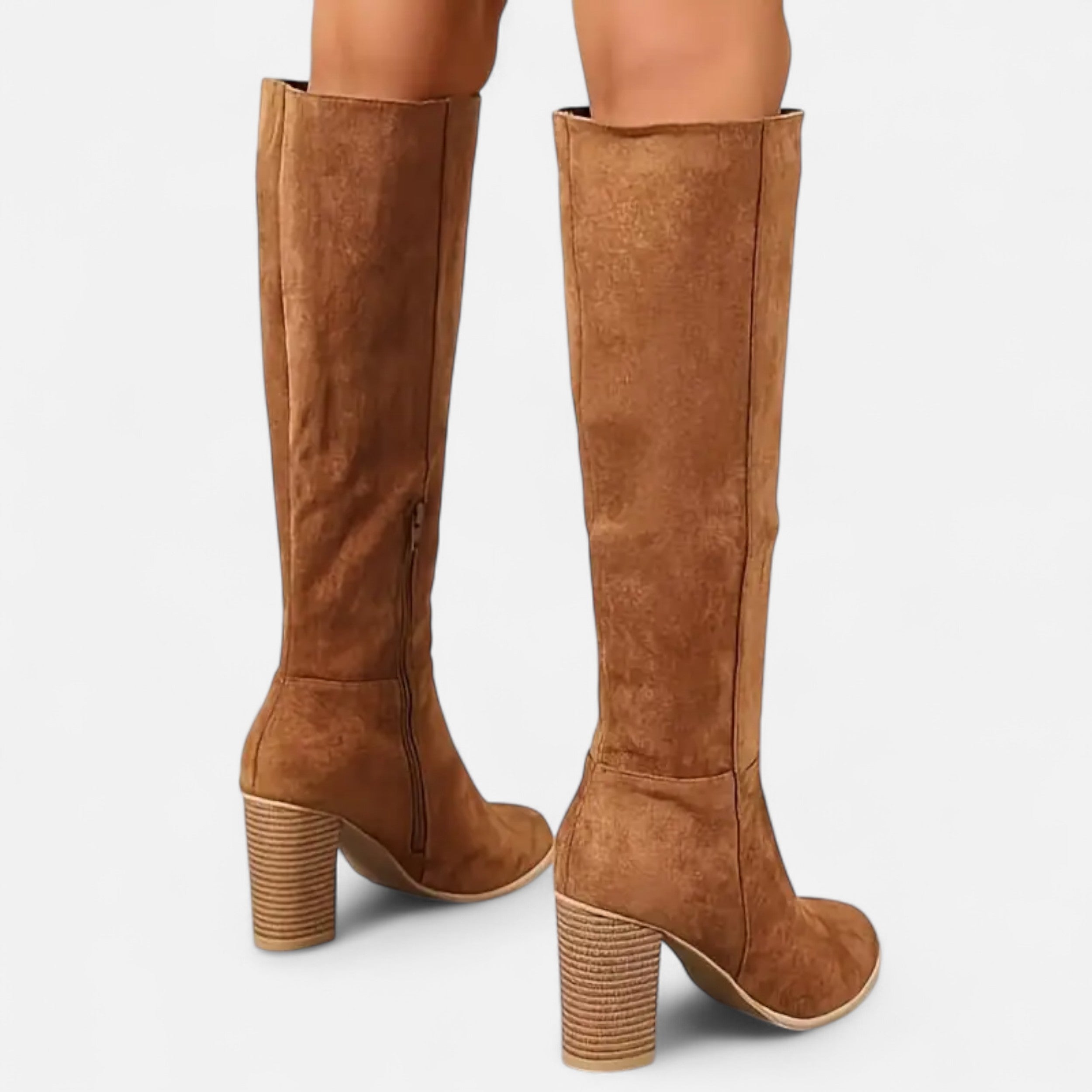 Old Ancien | Women’s Long Boots – Equestrian Light Brown Elegance