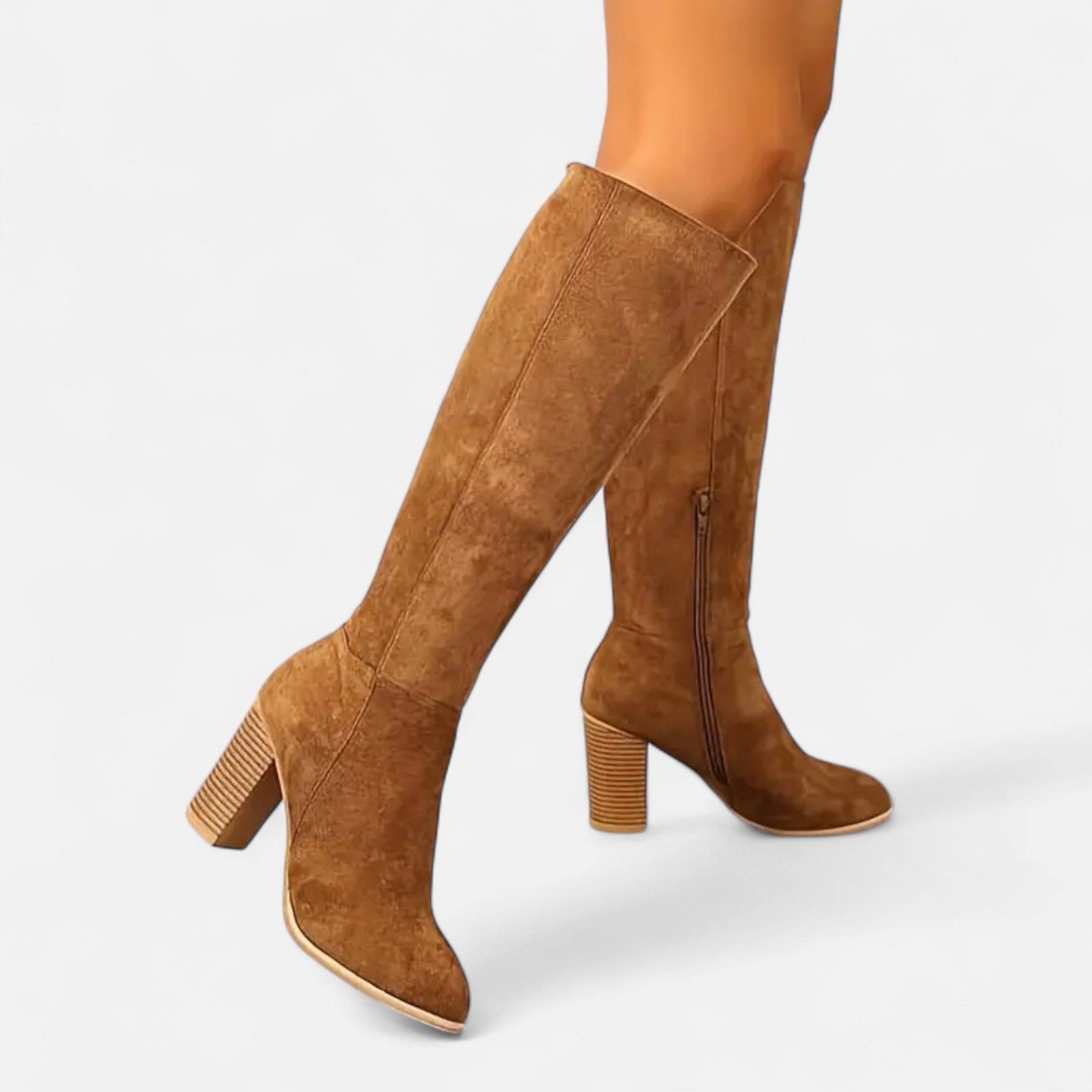 Old Ancien | Women’s Long Boots – Equestrian Light Brown Elegance