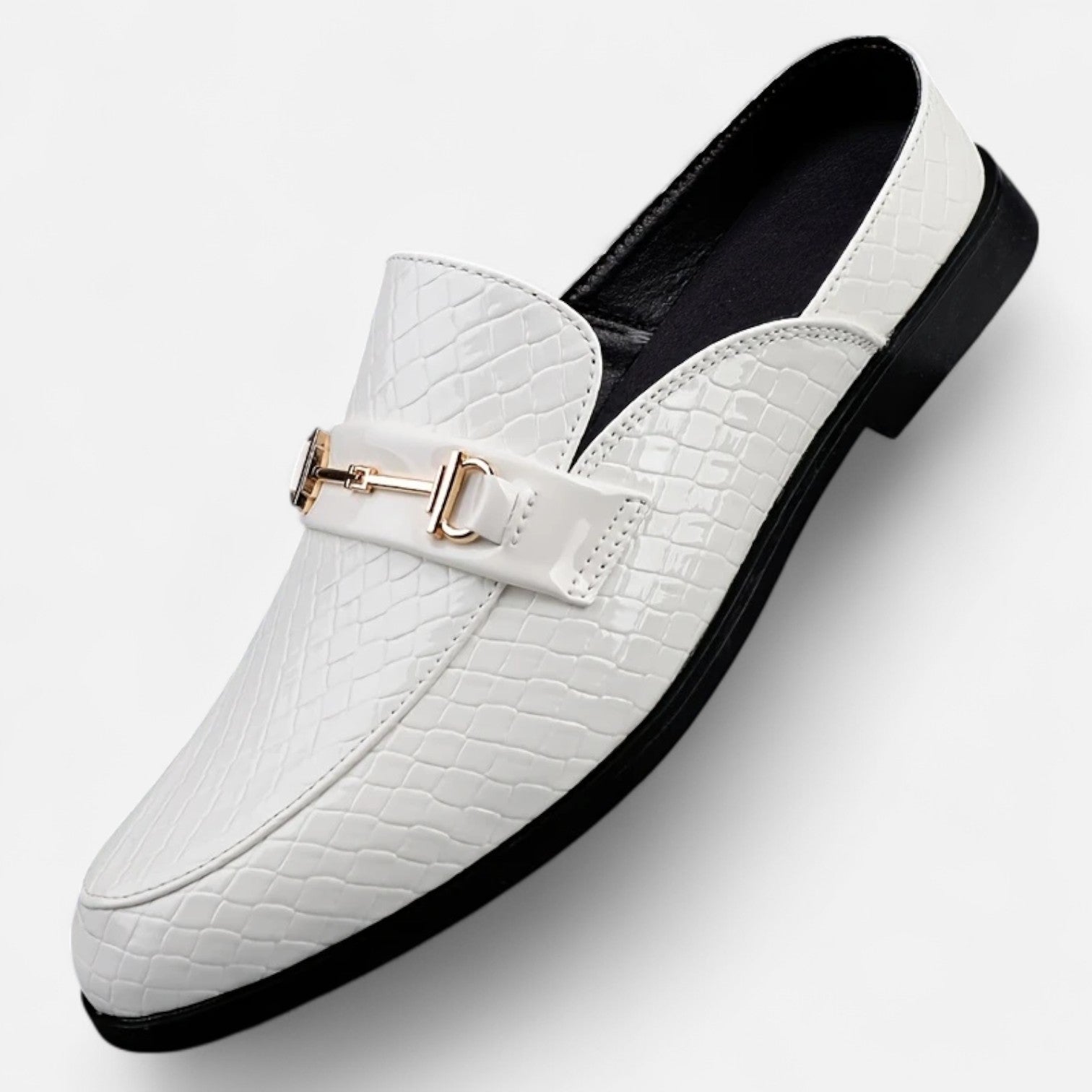 Old Ancien |  Men’s Dress Loafers – Buckled Round Toe Classic