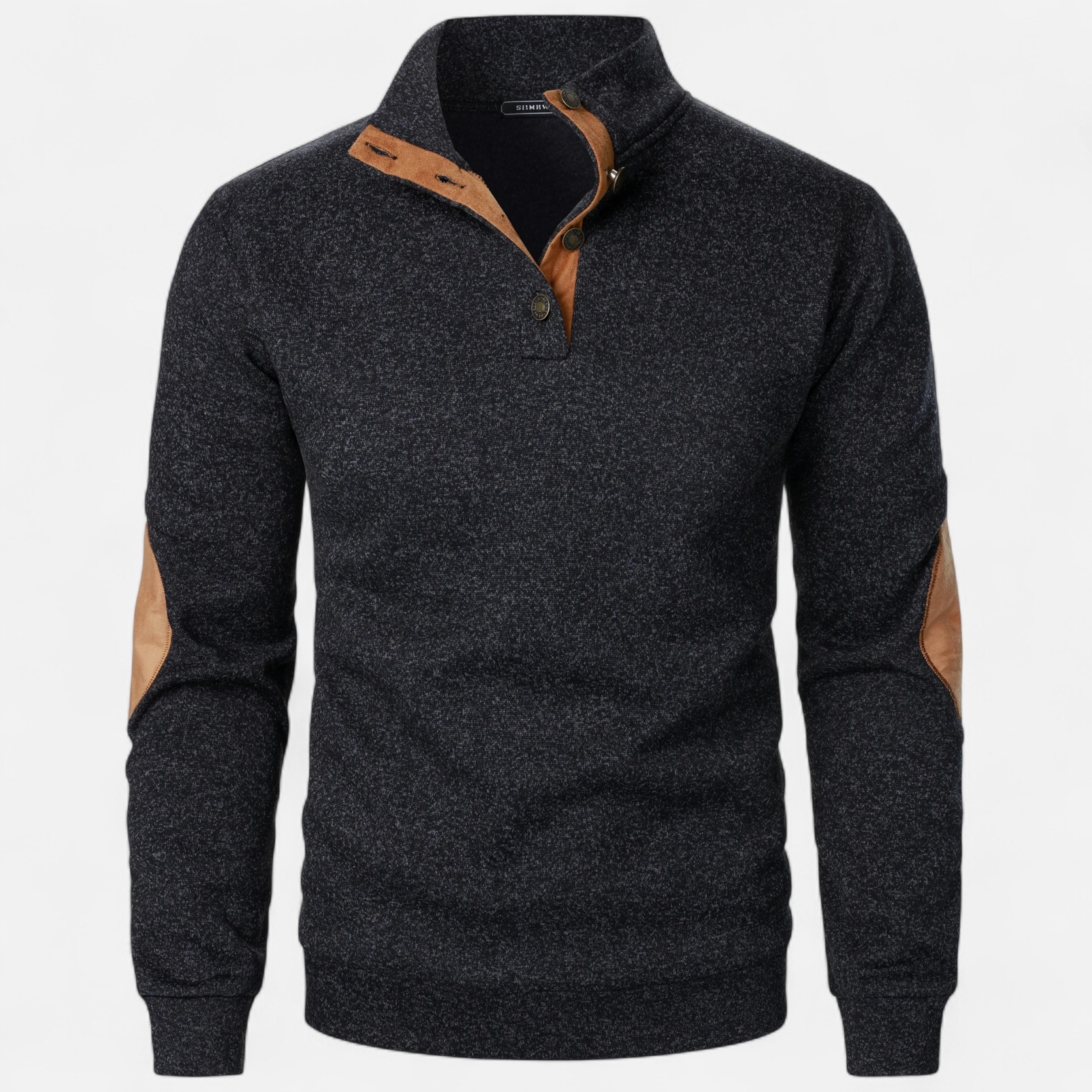 Old Ancien | Men’s Knitted Sweater – Stand Collar Heritage Style