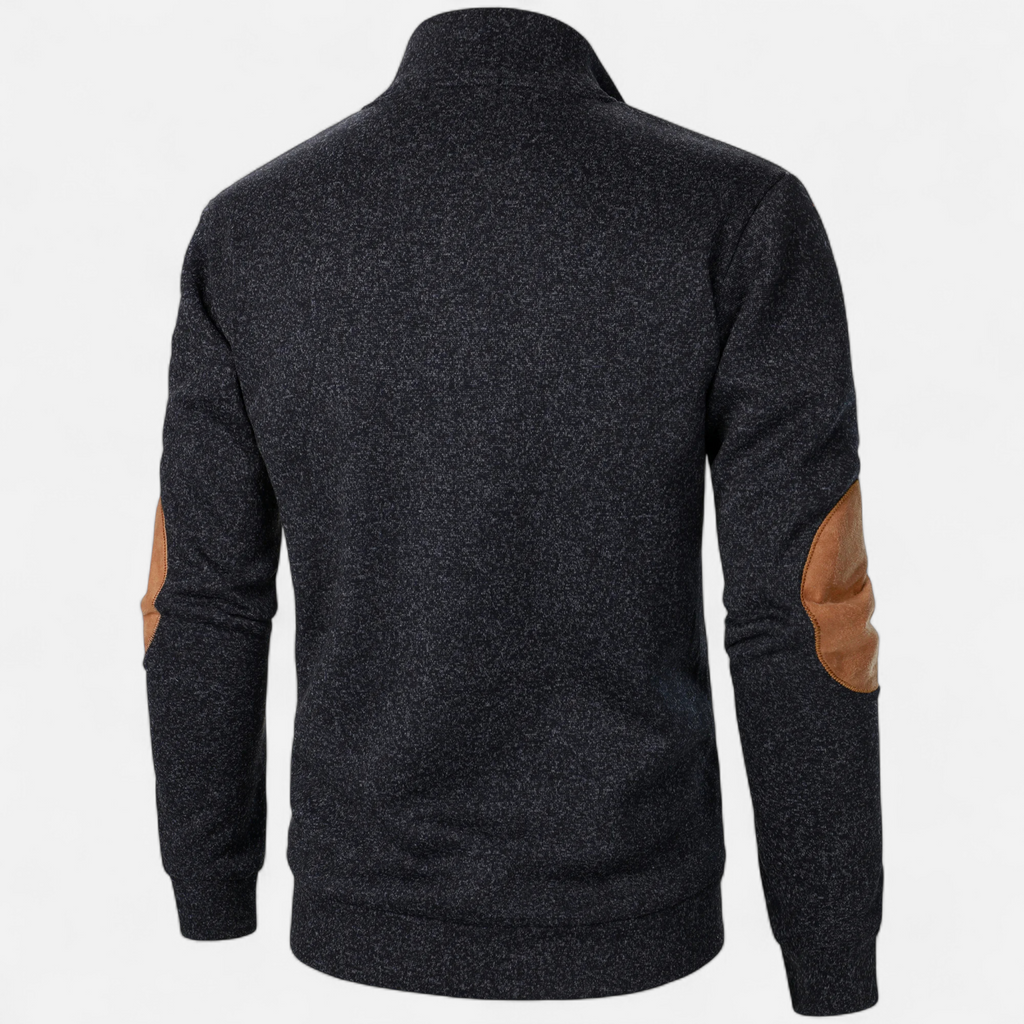 Old Ancien | Men’s Knitted Sweater – Stand Collar Heritage Style