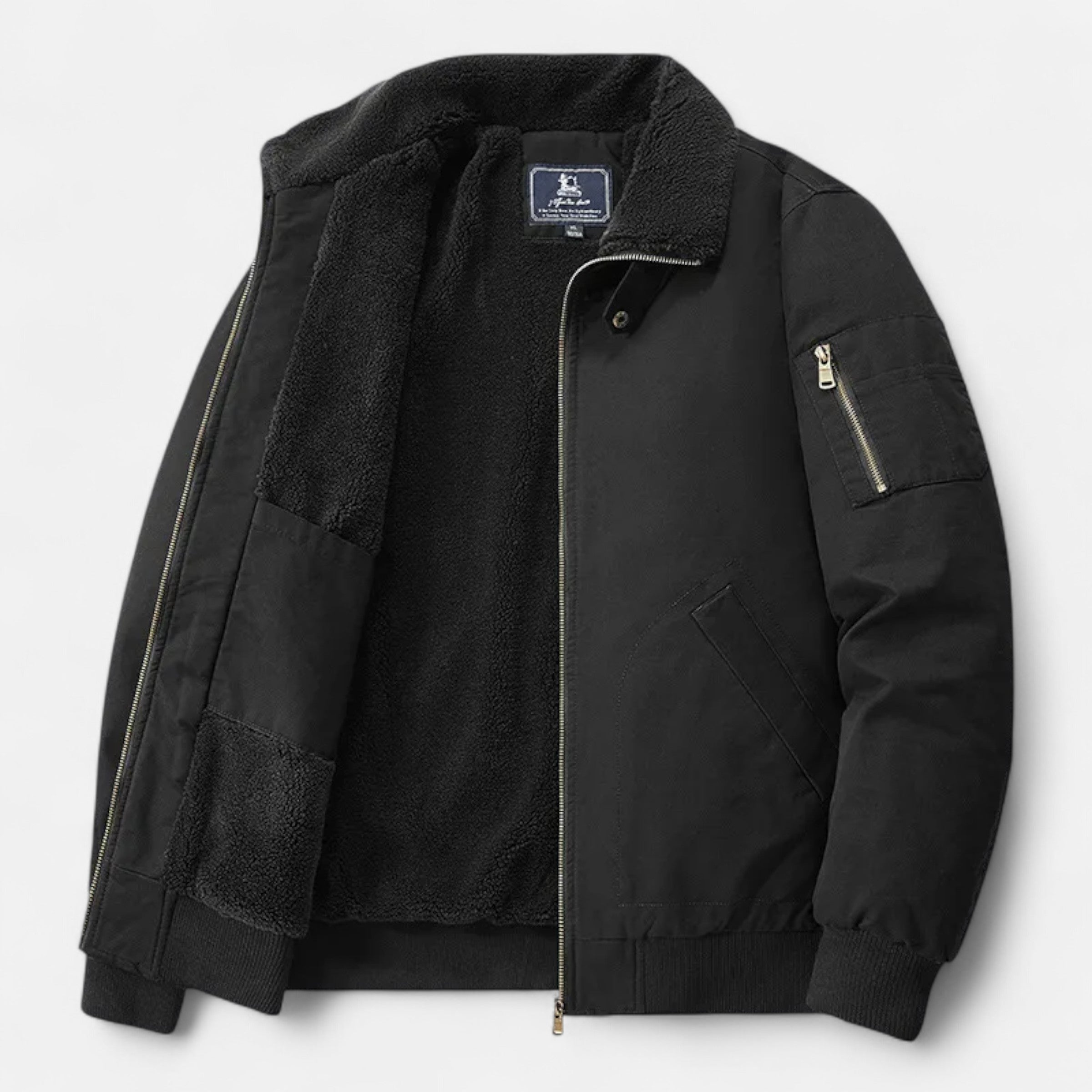 Old Ancien | Men’s Casual Jacket – Refined Cotton & Lambswool Blend