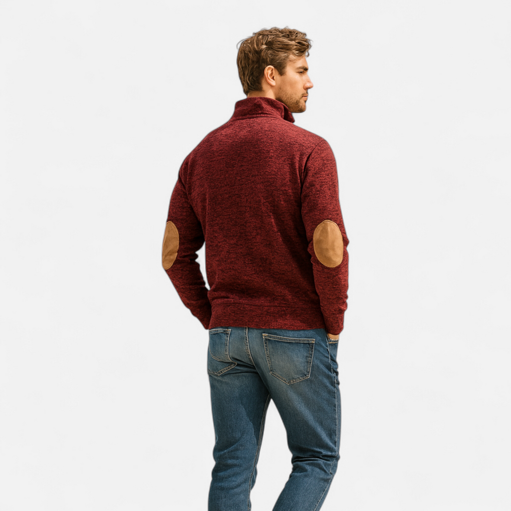 Old Ancien | Men’s Knitted Sweater – Stand Collar Heritage Style