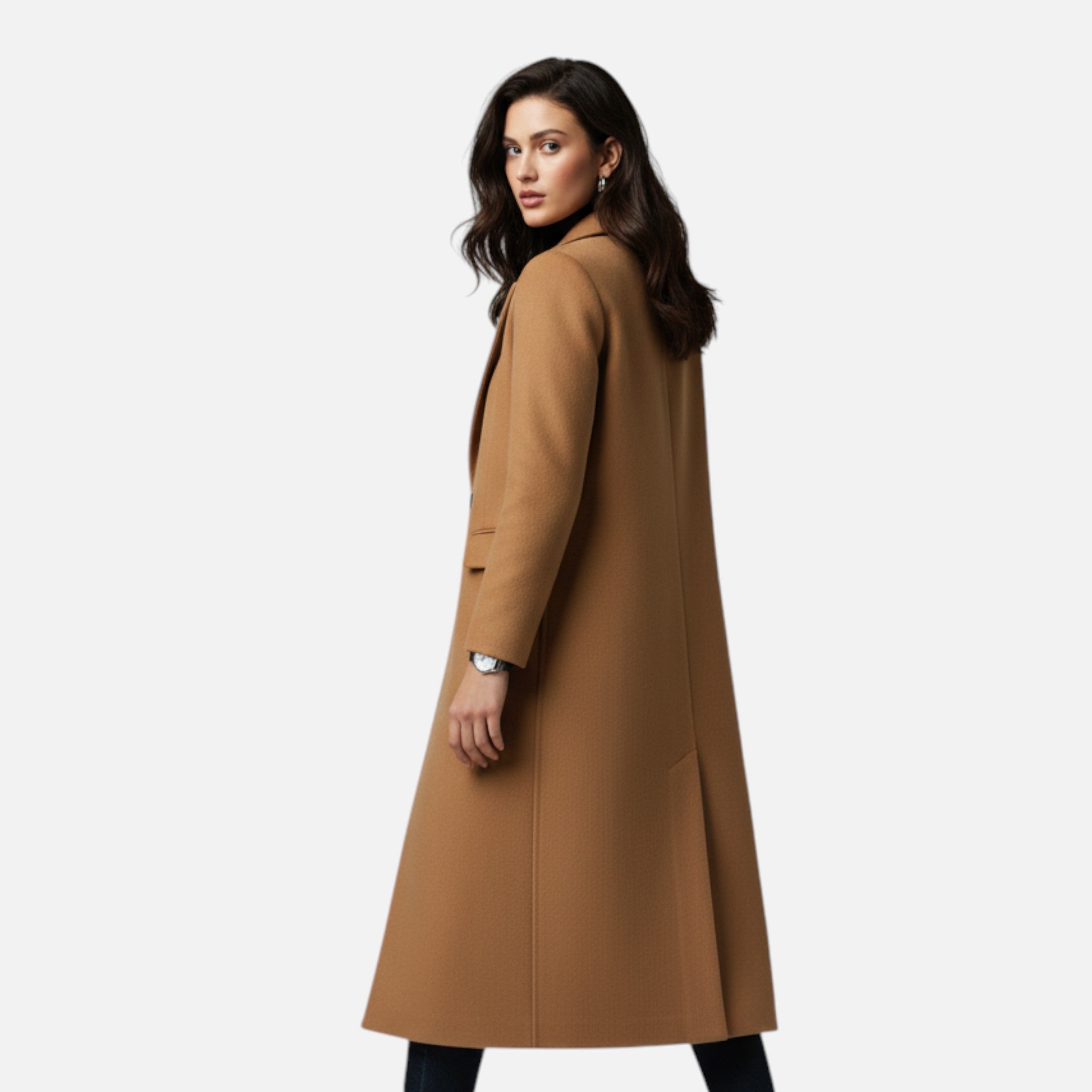 Old Ancien | Women’s Winter Overcoat – Lapel Collar Elegance