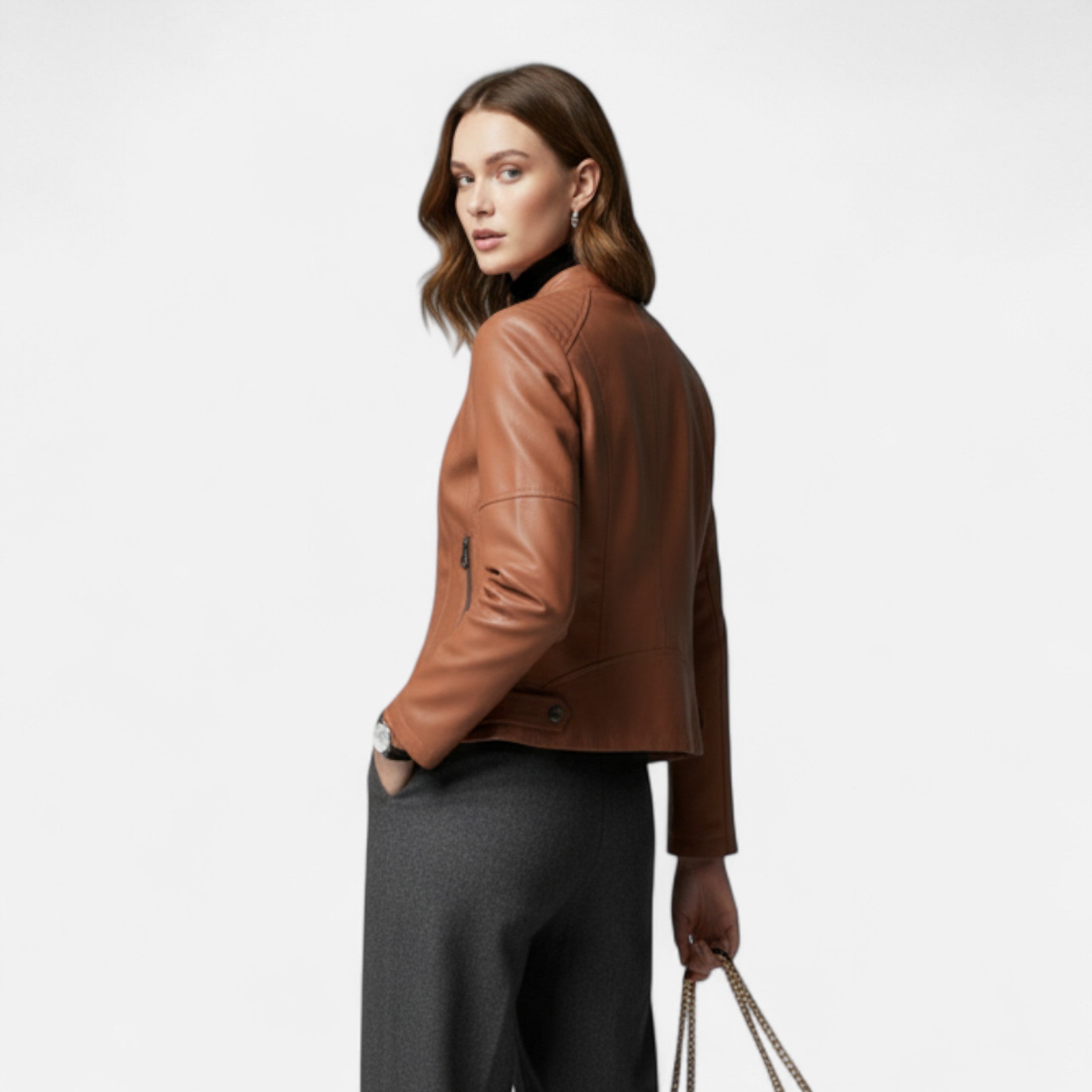 Old Ancien | Women’s Leather Jacket– Heritage Chic