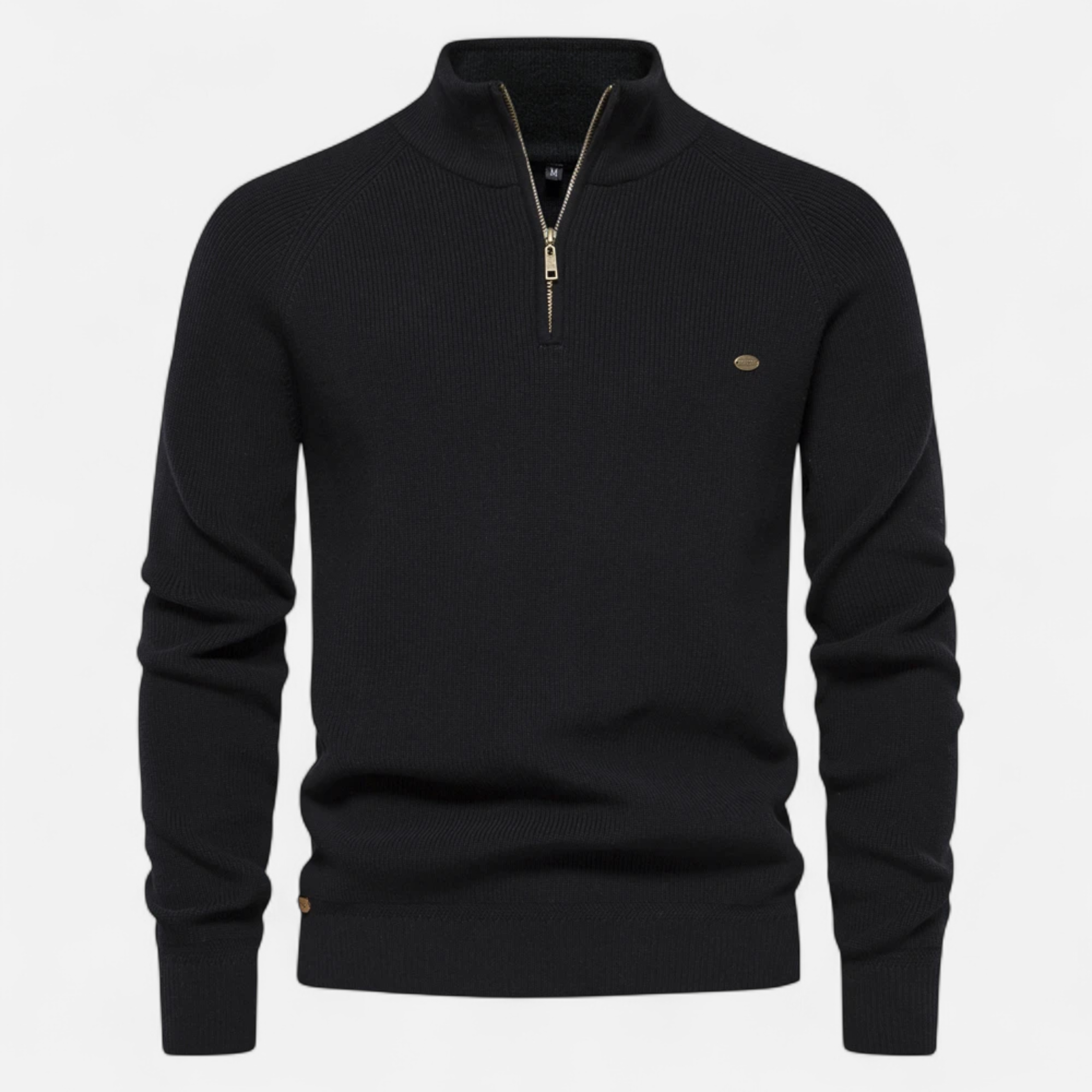 Old Ancien | Men’s Cotton Zip Sweater – Refined Knitwear for the Season