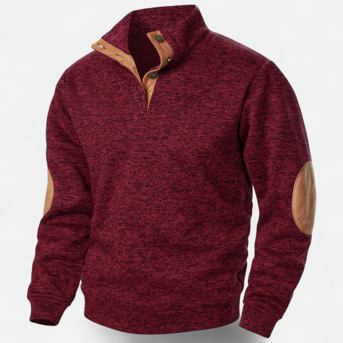 Old Ancien | Men’s Knitted Sweater – Stand Collar Heritage Style