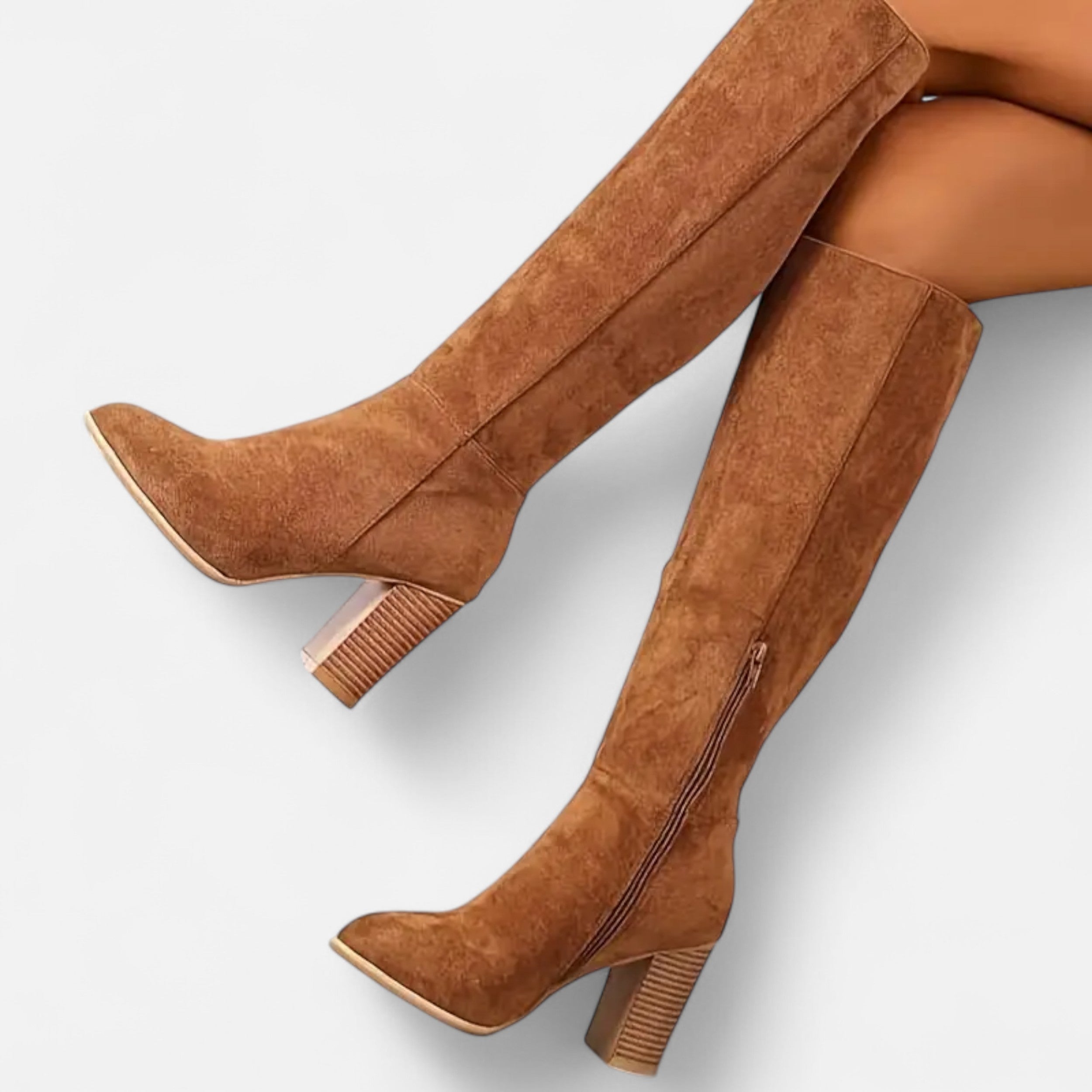 Old Ancien | Women’s Long Boots – Equestrian Light Brown Elegance