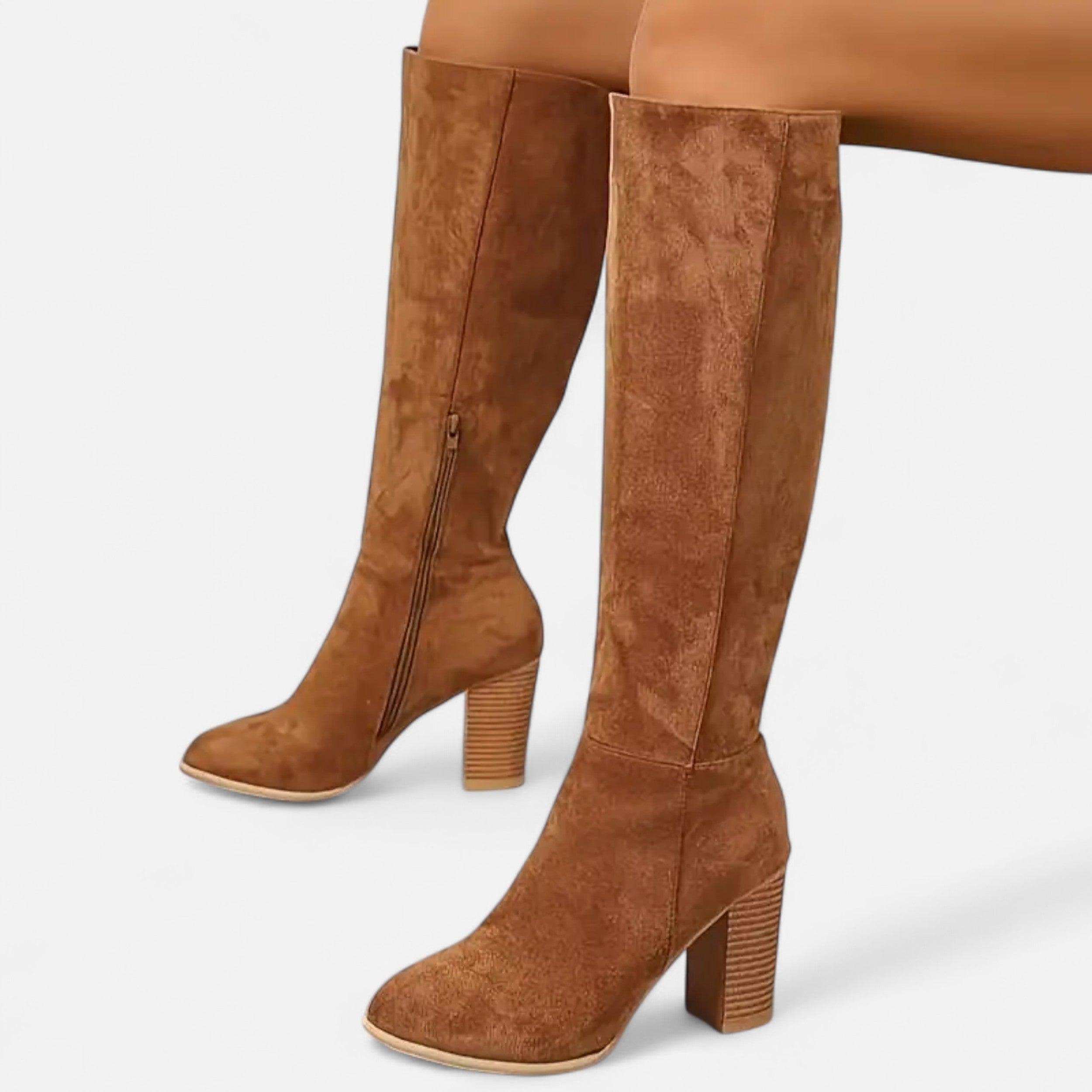Old Ancien | Women’s Long Boots – Equestrian Light Brown Elegance