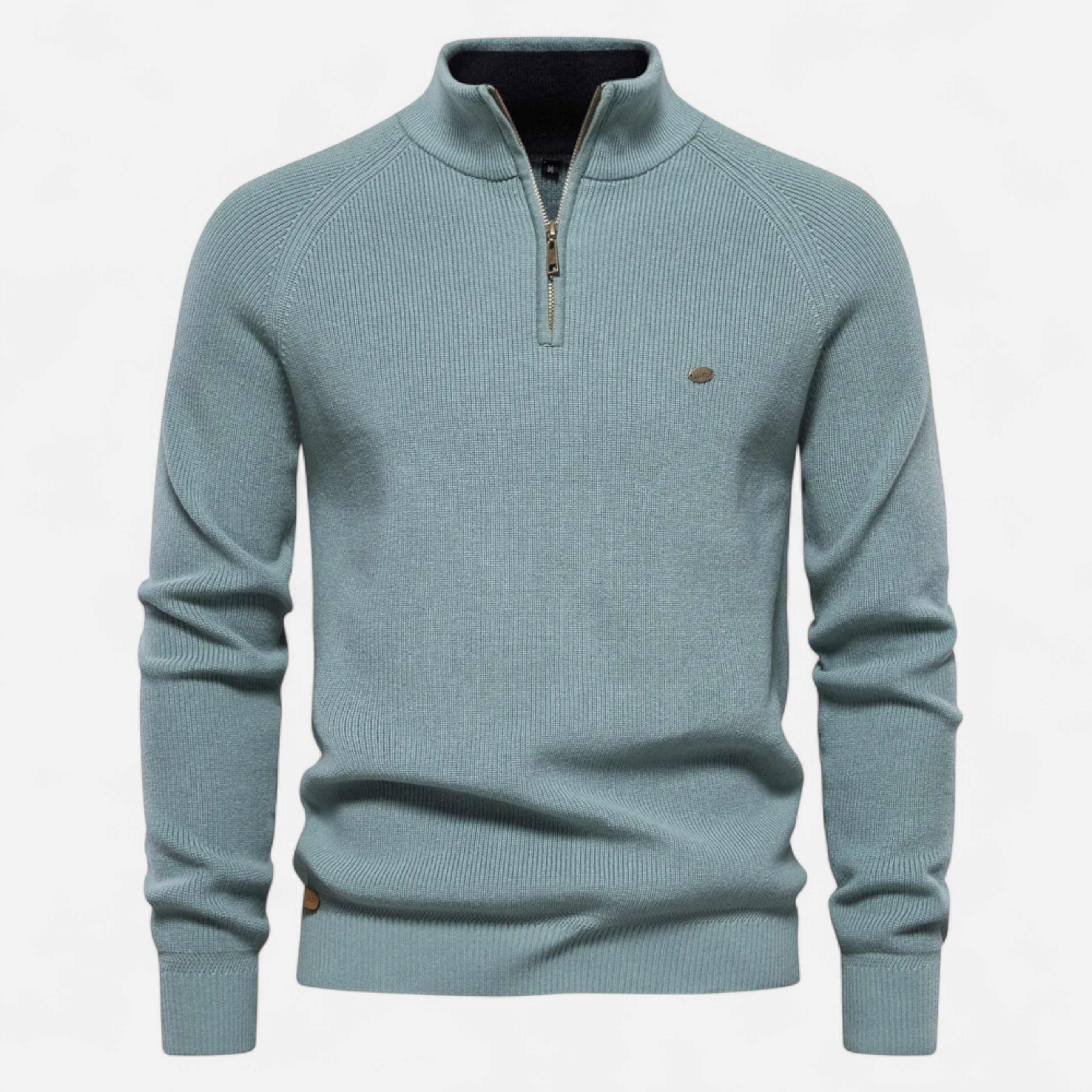 Old Ancien | Men’s Cotton Zip Sweater – Refined Knitwear for the Season