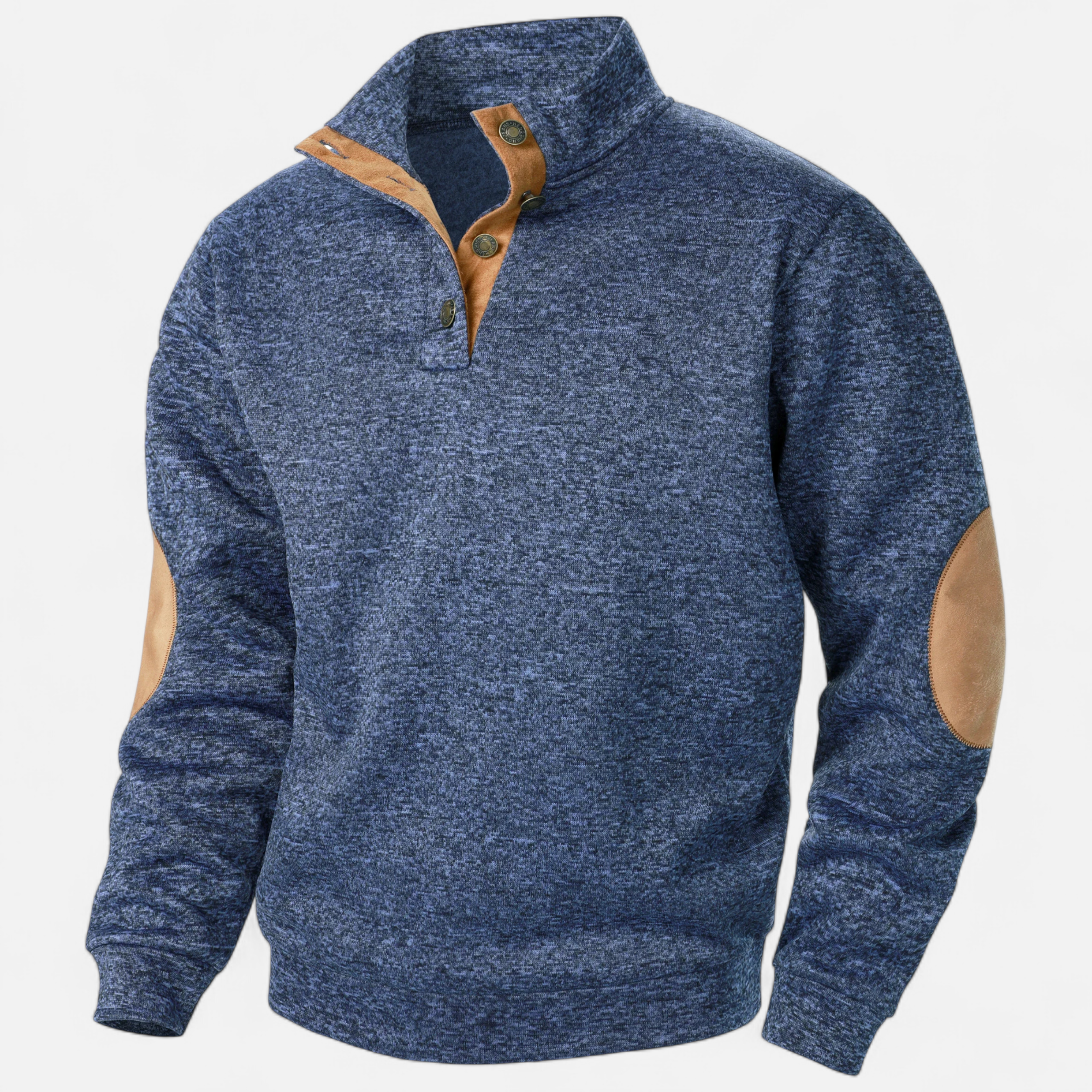 Old Ancien | Men’s Knitted Sweater – Stand Collar Heritage Style