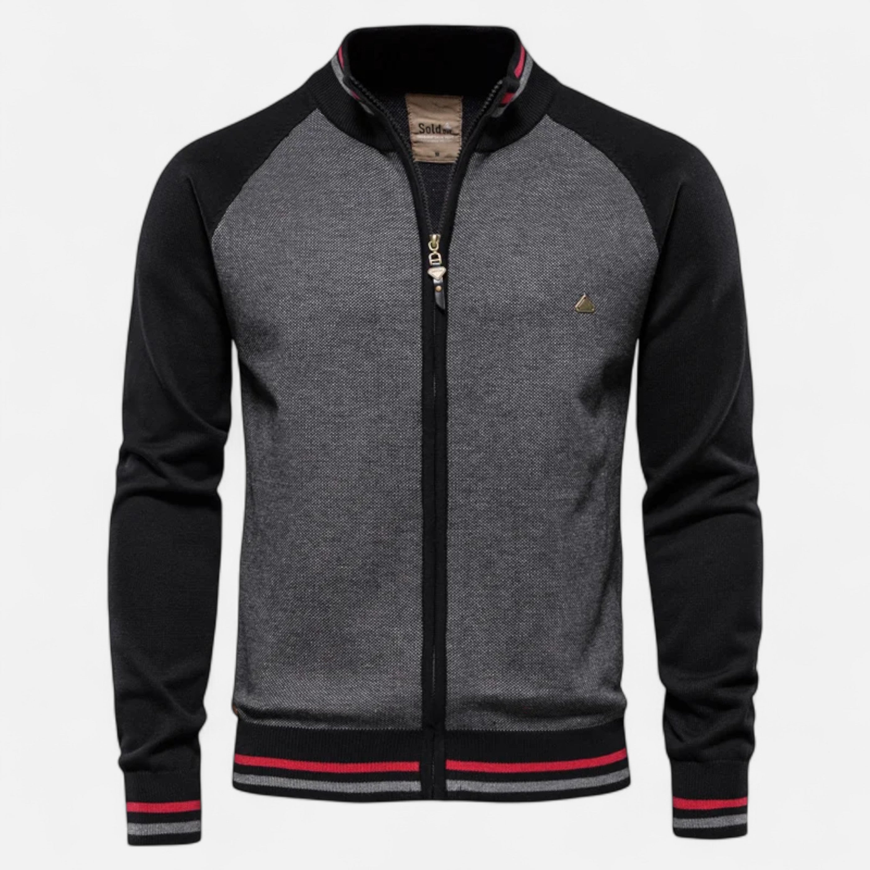 Old ancien | Men’s Zipped Sweater – Heritage Cotton Knit