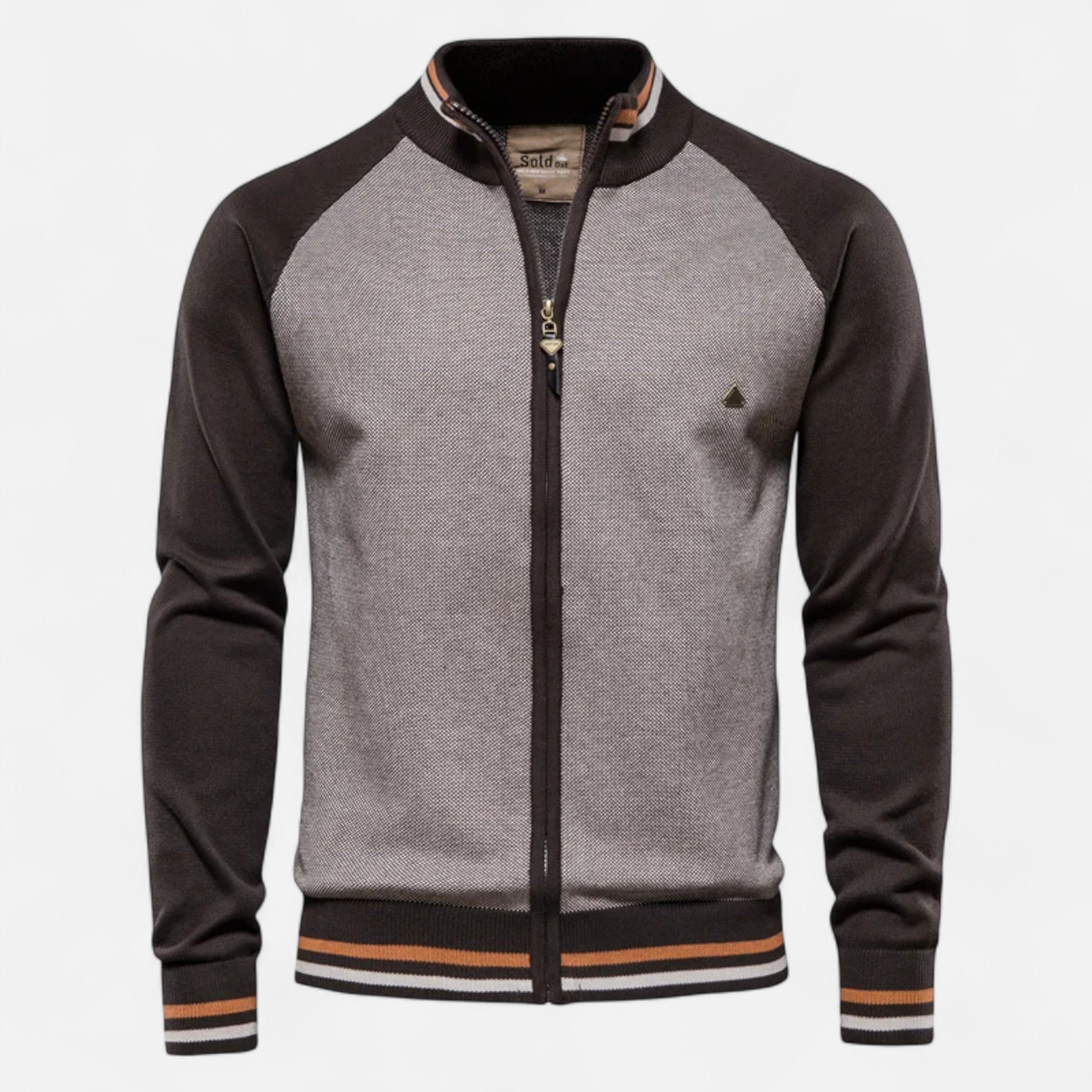 Old ancien | Men’s Zipped Sweater – Heritage Cotton Knit