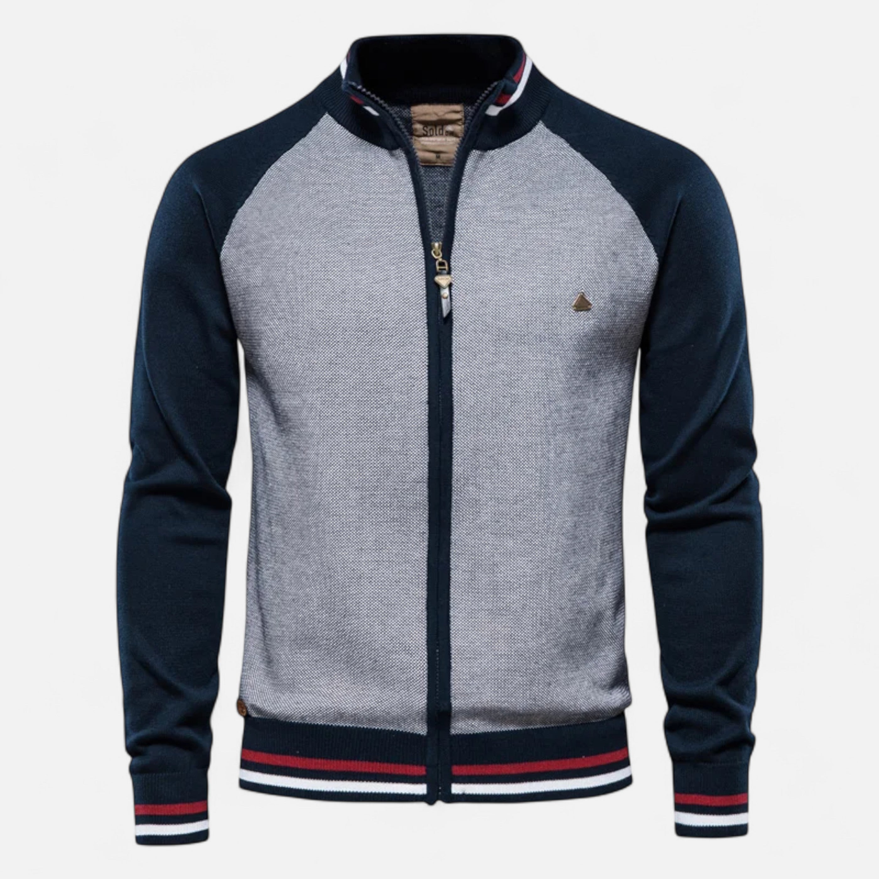 Old ancien | Men’s Zipped Sweater – Heritage Cotton Knit